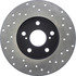 128.44161R by CENTRIC - Sport Cross Drilled Brake Rotor, Right
