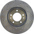 Centric 128.45022L Disc Brake Rotor Cross Drilled Rotor