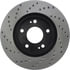 Centric 128.46061CL Disc Brake Rotor Sportstop Cryo Sport Drilled Rotor, Left