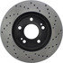 128.46061R by CENTRIC - Sport Cross Drilled Brake Rotor, Right