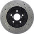 128.47010R by CENTRIC - Cross Drilled Rotor
