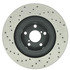 Centric 128.47018L Disc Brake Rotor Cross Drilled Rotor