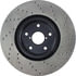 Centric 128.47022CR Disc Brake Rotor Sportstop Cryo Sport Drilled Rotor, Right