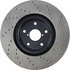 128.47022R by CENTRIC - Cross Drilled Rotor