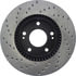 Centric 128.51015CL Disc Brake Rotor Sportstop Cryo Sport Drilled Rotor, Left