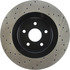 Centric 128.58003L Disc Brake Rotor Cross Drilled Rotor