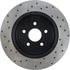 Centric 128.58004CL Disc Brake Rotor Sportstop Cryo Sport Drilled Rotor, Left