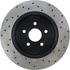 Centric 128.58004CR Disc Brake Rotor Sportstop Cryo Sport Drilled Rotor, Right