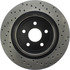 128.58009R by CENTRIC - Sport Cross Drilled Brake Rotor, Right