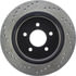 Centric 128.61037CL Disc Brake Rotor Sportstop Cryo Sport Drilled Rotor, Left