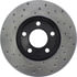 Centric 128.61041CL Disc Brake Rotor Sportstop Cryo Sport Drilled Rotor, Left