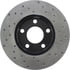 Centric 128.61041CR Disc Brake Rotor Sportstop Cryo Sport Drilled Rotor, Right