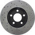 Centric 128.61041R Disc Brake Rotor Cross Drilled Rotor