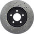 128.61085L by CENTRIC - Sport Cross Drilled Brake Rotor, Left