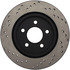 Centric 128.61087CR Disc Brake Rotor Sportstop Cryo Sport Drilled Rotor, Right