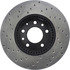 Centric 128.61088CL Disc Brake Rotor Sportstop Cryo Sport Drilled Rotor, Left