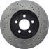 Centric 128.61072CR Disc Brake Rotor Sportstop Cryo Sport Drilled Rotor, Right