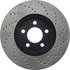 Centric 128.61072R Disc Brake Rotor Cross Drilled Rotor