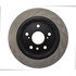 120.44126 by CENTRIC - Disc Brake Rotor - Rear, 10.59 in. OD, Solid Design, 5 Lug Holes, Coated Finish