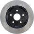 120.44195 by CENTRIC - Disc Brake Rotor - Rear, 11.0 in. O.D, Solid Design, 5 Lugs, Coated Finish