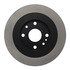 120.45041 by CENTRIC - Disc Brake Rotor - Rear, 9.8 in. O.D, Solid Design, 4 Lugs, Coated Finish