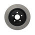 120.63043 by CENTRIC - Disc Brake Rotor - Rear, 10.6 in. O.D, Solid Design, 5 Lugs, Coated Finish