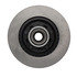 120.66017 by CENTRIC - Disc Brake Rotor - Front, Coated Finish, 5 Lug Holes, Vented Design