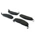 104.14000 by CENTRIC - Posi Quiet Semi-Metallic Brake Pads with Hardware