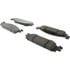 104.15080 by CENTRIC - Posi Quiet Semi-Metallic Brake Pads with Hardware