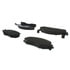 Centric 102.00910 Disc Brake Pad Set C-Tek Semi-Metallic Brake Pads with Shims