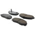 102.04900 by CENTRIC - C-Tek Semi-Metallic Brake Pads with Shims