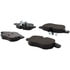 105.09722 by CENTRIC - Posi Quiet Ceramic Brake Pads with Shims and Hardware