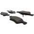 Centric 105.10472 Disc Brake Pad Set Posi Quiet Ceramic Brake Pads with Shims and Hardware
