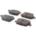 105.13141 by CENTRIC - Posi Quiet Ceramic Brake Pads with Shims and Hardware