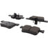 105.15610 by CENTRIC - Posi Quiet Ceramic Brake Pads with Shims and Hardware