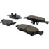 Centric 105.15680 Disc Brake Pad Set Posi Quiet Ceramic Brake Pads with Shims and Hardware