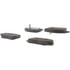 102.12840 by CENTRIC - C-Tek Semi-Metallic Brake Pads with Shims