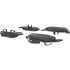 102.06620 by CENTRIC - C-Tek Semi-Metallic Brake Pads with Shims