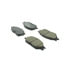 Centric 102.08030 Disc Brake Pad Set C-Tek Semi-Metallic Brake Pads with Shims
