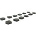 102.11850 by CENTRIC - C-Tek Semi-Metallic Brake Pads with Shims