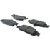 104.07270 by CENTRIC - Posi Quiet Semi-Metallic Brake Pads with Hardware