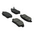 104.08221 by CENTRIC - Posi Quiet Semi-Metallic Brake Pads with Hardware