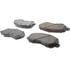 104.08660 by CENTRIC - Posi Quiet Semi-Metallic Brake Pads with Hardware