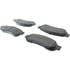 104.10670 by CENTRIC - Posi Quiet Semi-Metallic Brake Pads with Hardware