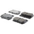 104.11131 by CENTRIC - Posi Quiet Semi-Metallic Brake Pads with Hardware