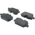 104.12260 by CENTRIC - Posi Quiet Semi-Metallic Brake Pads with Hardware