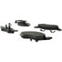 Centric 104.02570 Disc Brake Pad Set Posi Quiet Semi-Metallic Brake Pads with Hardware