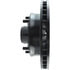 Centric 127.66027R Disc Brake Rotor and Hub Assembly Slotted Drilled Rotor