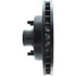 Centric 127.66035R Disc Brake Rotor and Hub Assembly Slotted Drilled Rotor