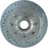 Centric 227.65046L Disc Brake Rotor and Hub Assembly Select Sport Drilled & Slotted Rotor, Left
